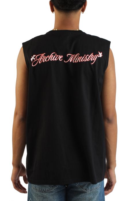 Success and Desire Cutoff T-shirt   Black