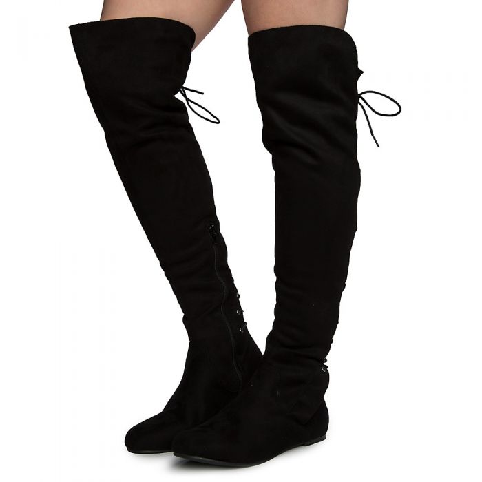 WILD DIVA Kalisa-99 Thigh High Boots KALISA-99/BKVS - Shiekh