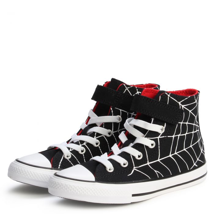 Pre-School Chuck Taylor All Star Spiderweb Easy-On BLACK/WHITE/RED