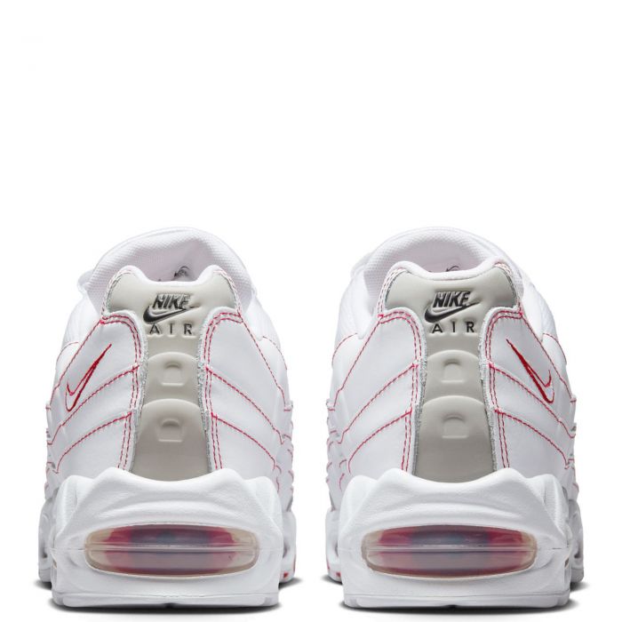 Air Max 95 OG White/White-University Red-Wolf Grey