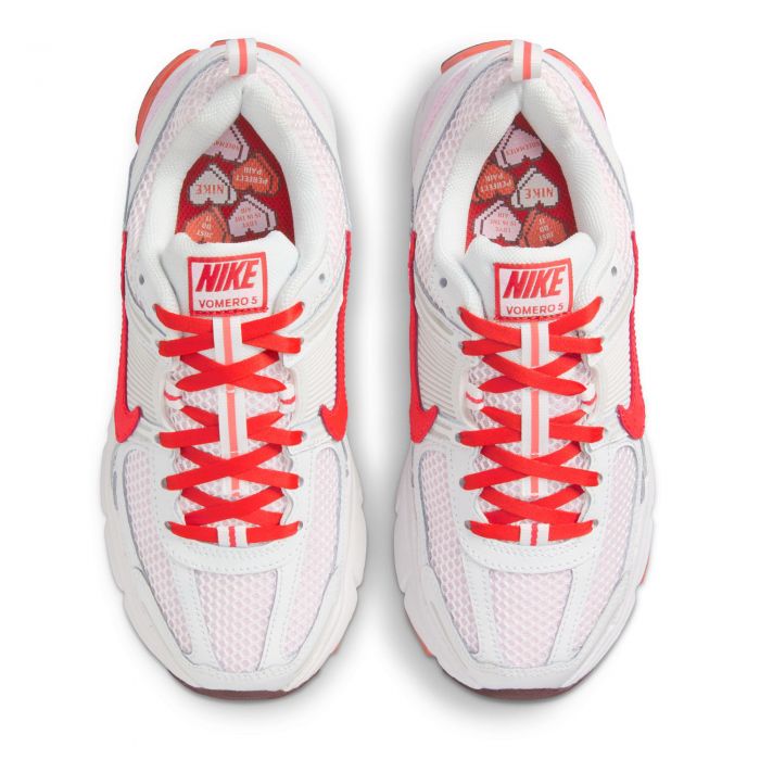 Grade School Vomero 5 Summit White/Lt Crimson-Pink Foam