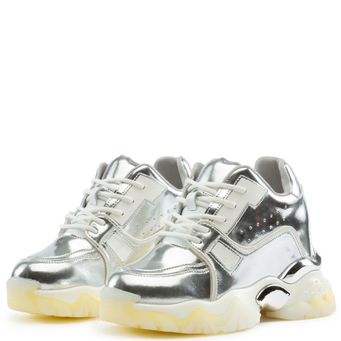 Acerola-02 Chunky Sneakers Silver Metallic