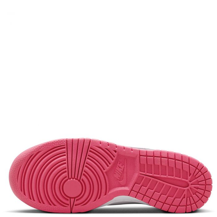 Grade School Dunk Low  White/Laser Fuchsia