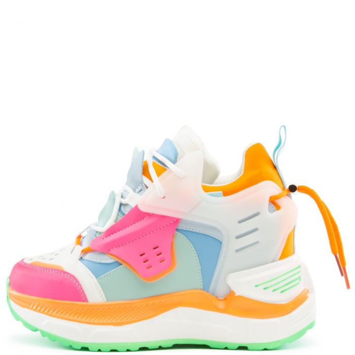 Raisins-03 Platform Sneakers Pink