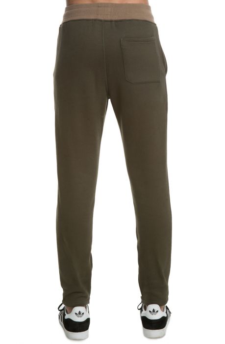 The Resist Side Zip Joggers in Olive Olive