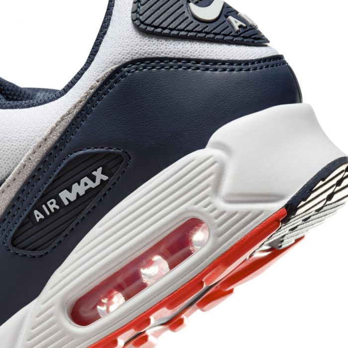 Air Max 90 Obsidian/Pure Platinum-White-Track Red
