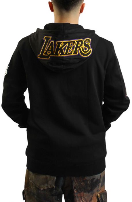 NBA Los Angeles Lakers Full Zip Hoodie  Black