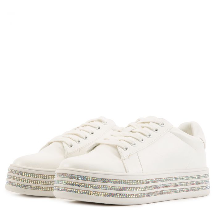 Como-4 Platform Sneakers White