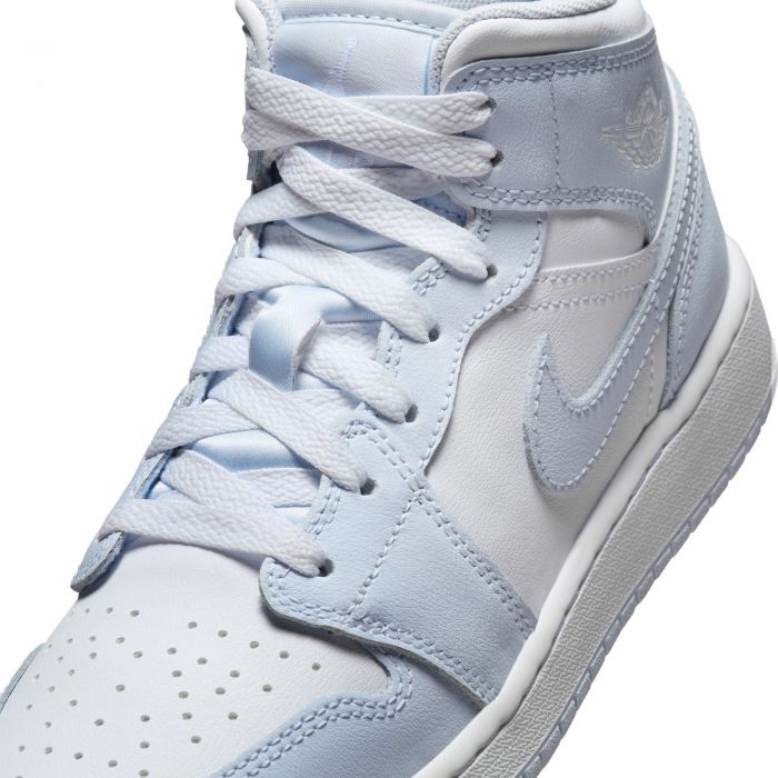Grade School Air Jordan 1 Mid Cobalt Bliss/White-Neutral Grey
