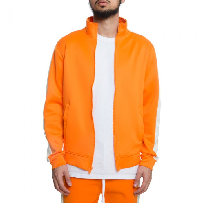 TRACK JACKET  ORANGE/CREAM,