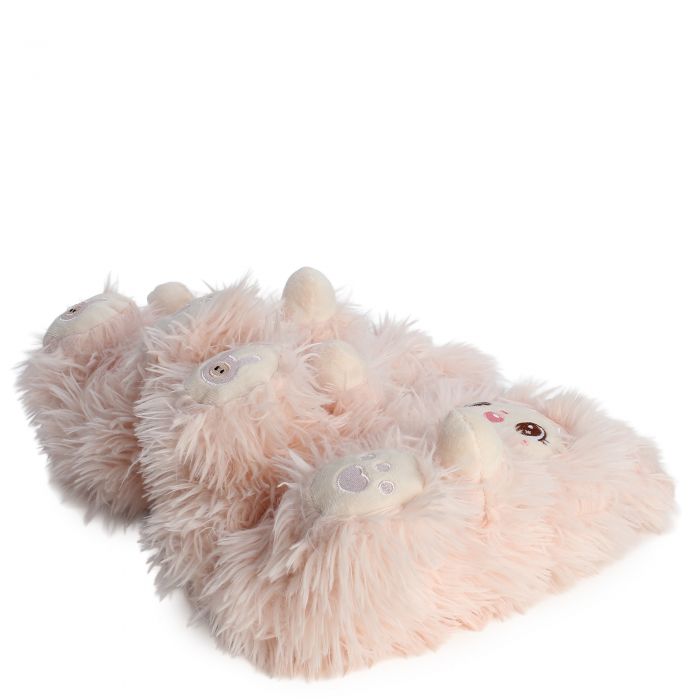 Doll Fuzzy Slippers  Pink