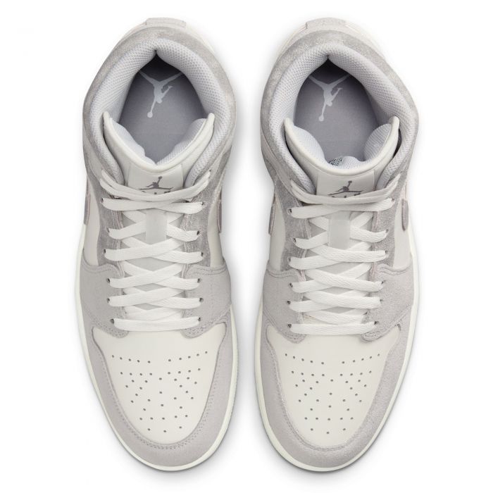 Air Jordan 1 Mid SE Neutral Grey/Smoke Grey-Sail
