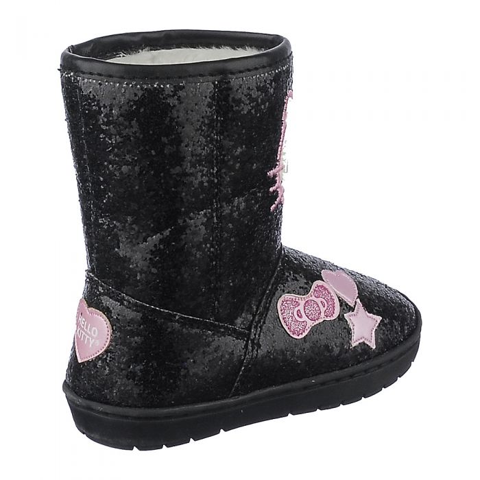 HELLO KITTY Toddler's Tiffany Fur Boot GN5760 BLK - Shiekh
