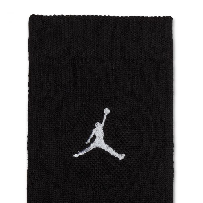 Cushioned Crew Socks 6 Pairs Black/White