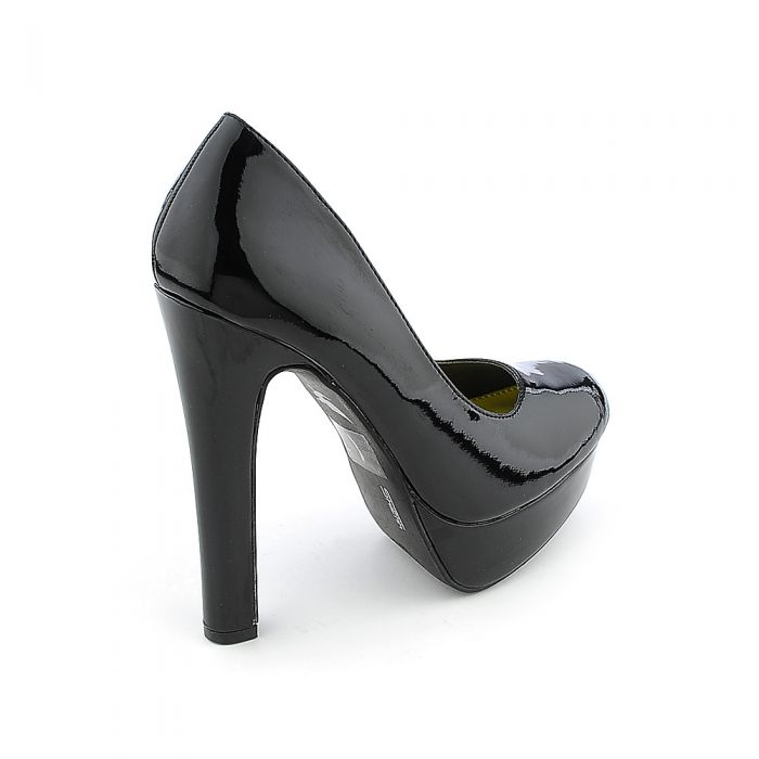 Brita-01G High Heel Dress Shoe Black Patent
