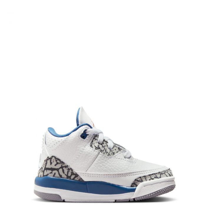 Toddler Jordan 3 Retro White/Metallic Copper-True Blue