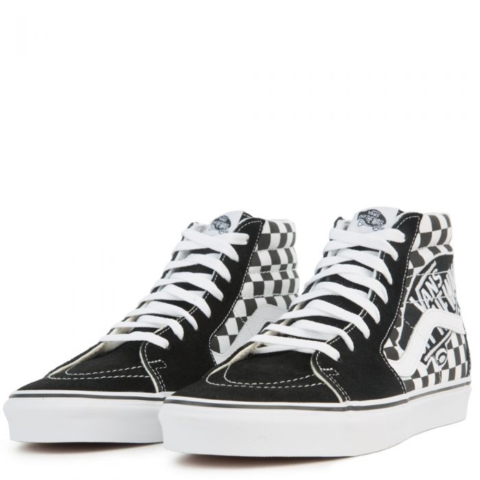 UA SK8-Hi CHECKERBOARD Black/TRUE WHITE