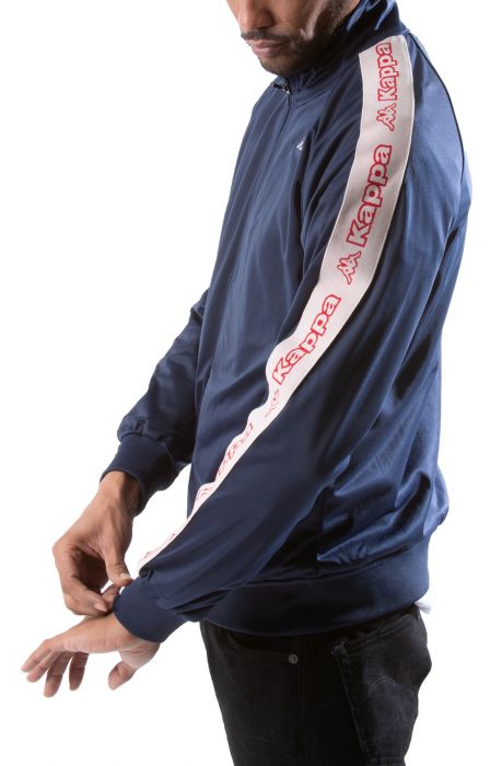 Logo Tape Artem 2 Track Jacket Blue Navy-Pink Lt-Red Cherry