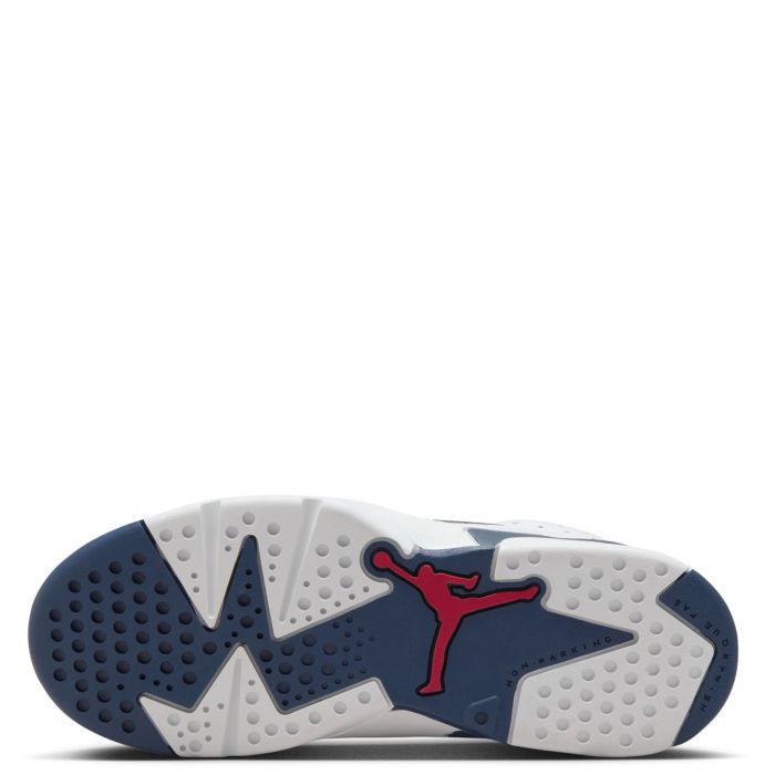 Pre-School Jordan 6 Retro White/Varsity Red-Midnight Navy