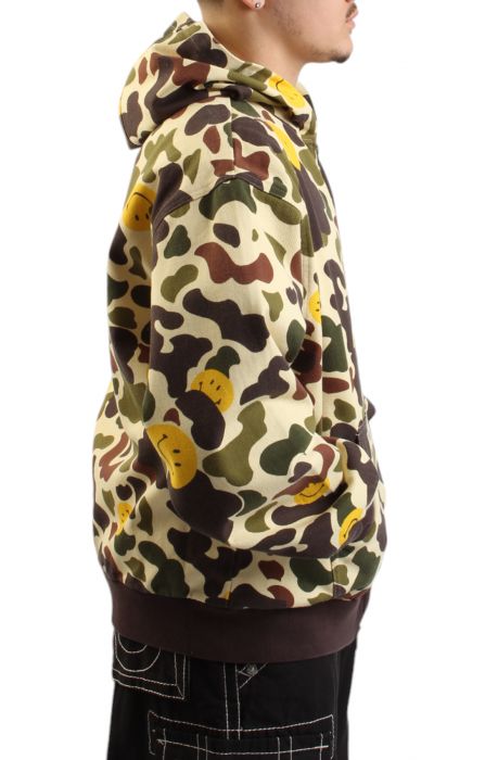 Smiley Camo Zip Jacket  Beige/Camo