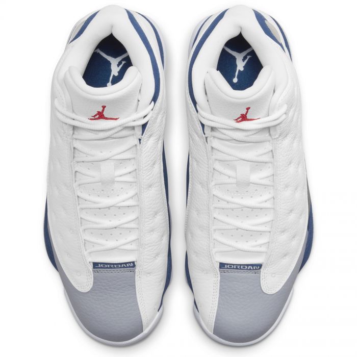 Air Jordan 13 Retro White/Fire Red-French Blue-Lt Steel Grey