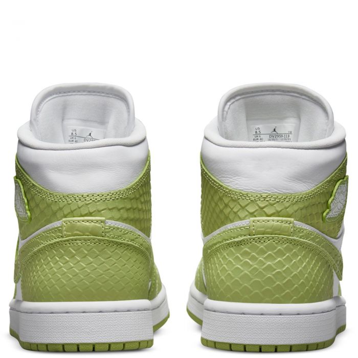 Air Jordan 1 Mid SE White/Vivid Green-White