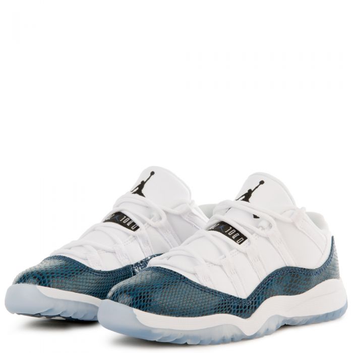 (PS) AIR JORDAN 11 RETRO LOW WHITE/BLACK-NAVY