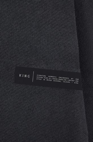 【HI FI FNK】Bena Padding Jumper KING LONDON Primary Zip Through Hoodie - Onyx AW23-PZHB - Shiekh