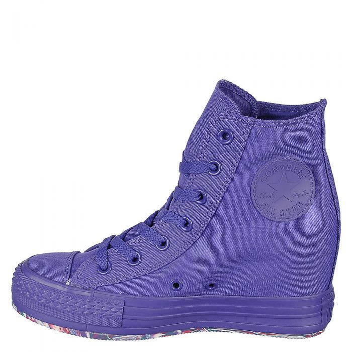Purple Women's Hidden Wedge Sneaker Chuck Taylor Hi