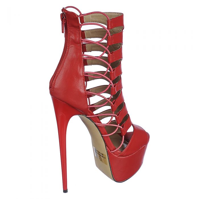 Shiekh Red Women'S Vicky-01 High Heel Platform Shoe | Shiekh.com