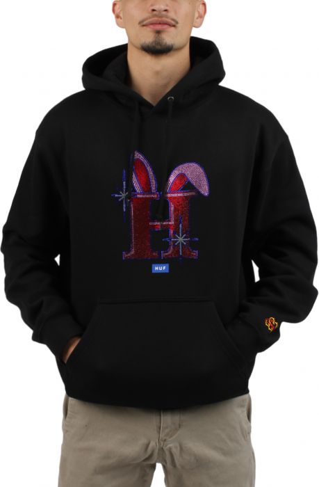 Iced Out Pullover Hoodie Black