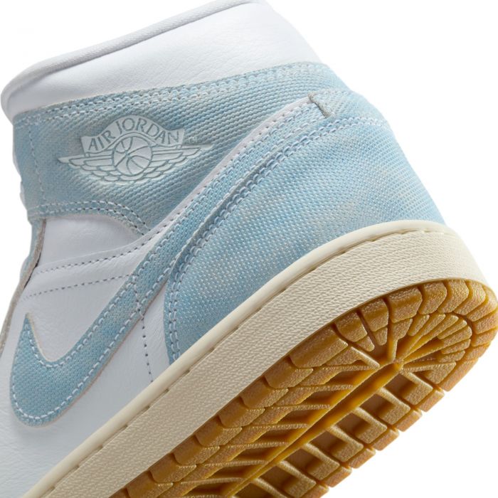 Air Jordan 1 Mid SE White/Worn Blue-Sail-Gum Light Brown