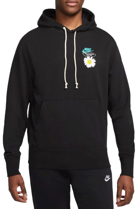 Sportswear French Terry Pullover Hoodie Black/Washed Teal