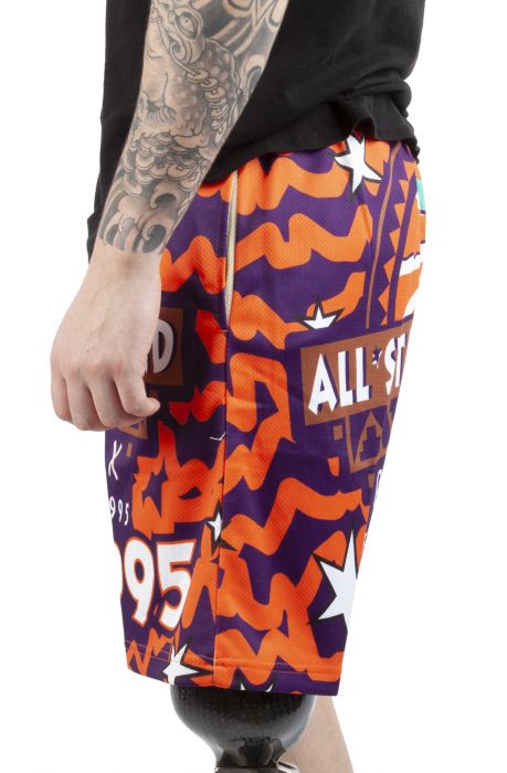 Jumbotron 2.0 Sublimated Shorts All Star 1995-96 Purple/Orange