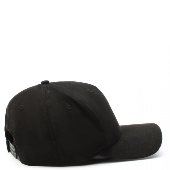 Leyton Curved Peak Cap - Black Black