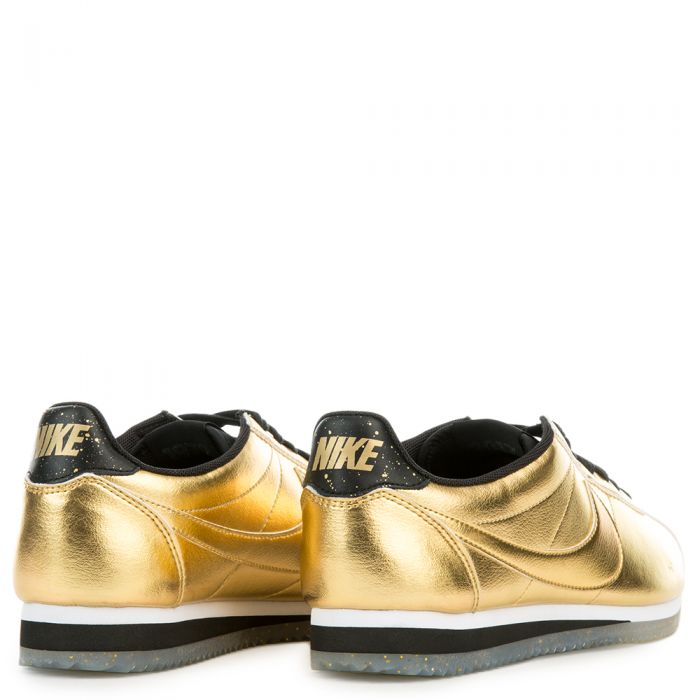 nike cortez white and gold