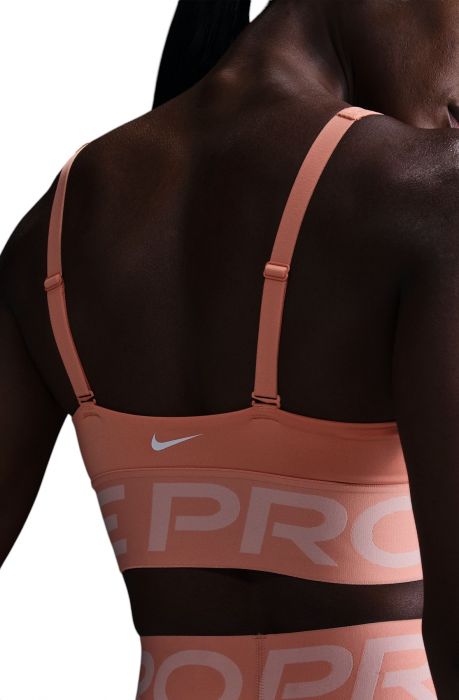 Pro Indy Plunge Sports Bra  Apricot Agate/Washed Coral/White