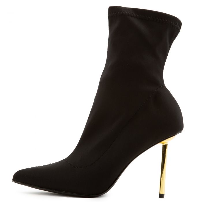 LILIANA Citta-6 Ankle Heel Booties CITTA-6-BLK - Shiekh