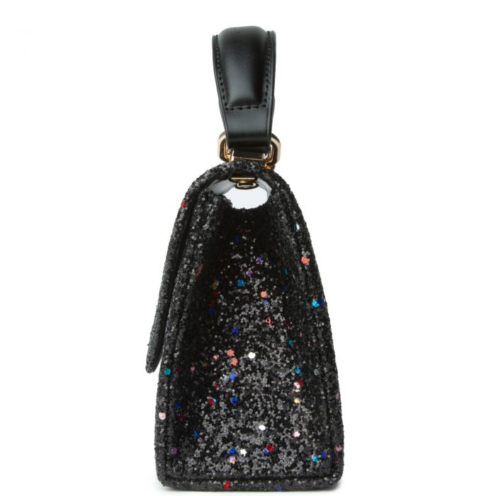 Glitter Flat Bag Black