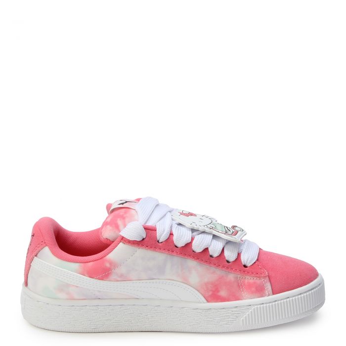 Grade-School Suede Hello Kitty and Friends  Magic Rose/Peaceful Blue