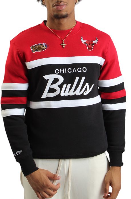 NBA Chicago Bulls Head Coach Crewneck Black/Red