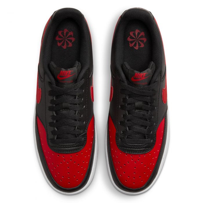 Court Vision Low Next Nature Black/University Red-White
