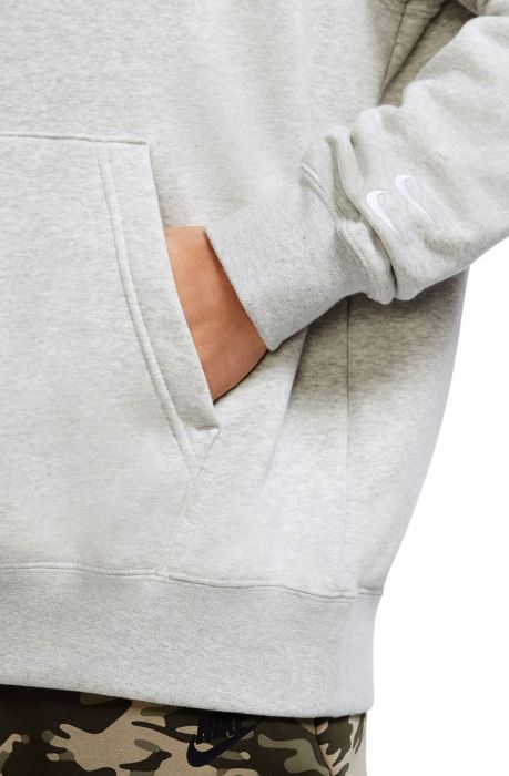 Sportswear Swoosh Pullover Hoodie Grey Heather/White