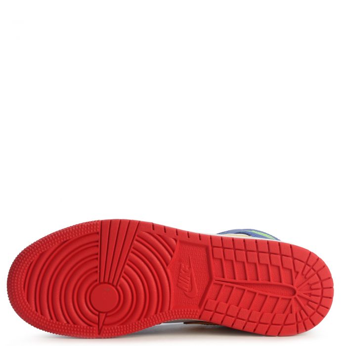 Grade-School Air Jordan 1 Mid  Racer Blue/Speed Red