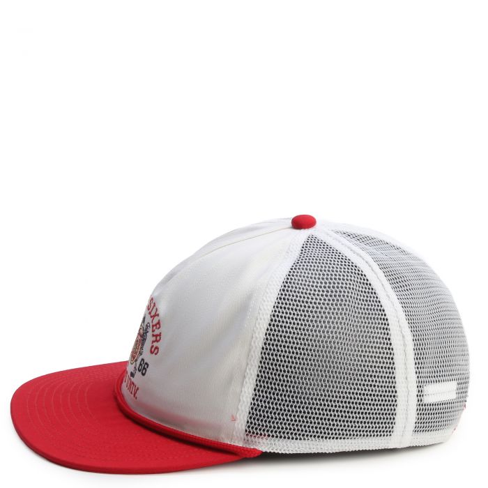 Sixty Sixers Trucker Hat Racing Red / White
