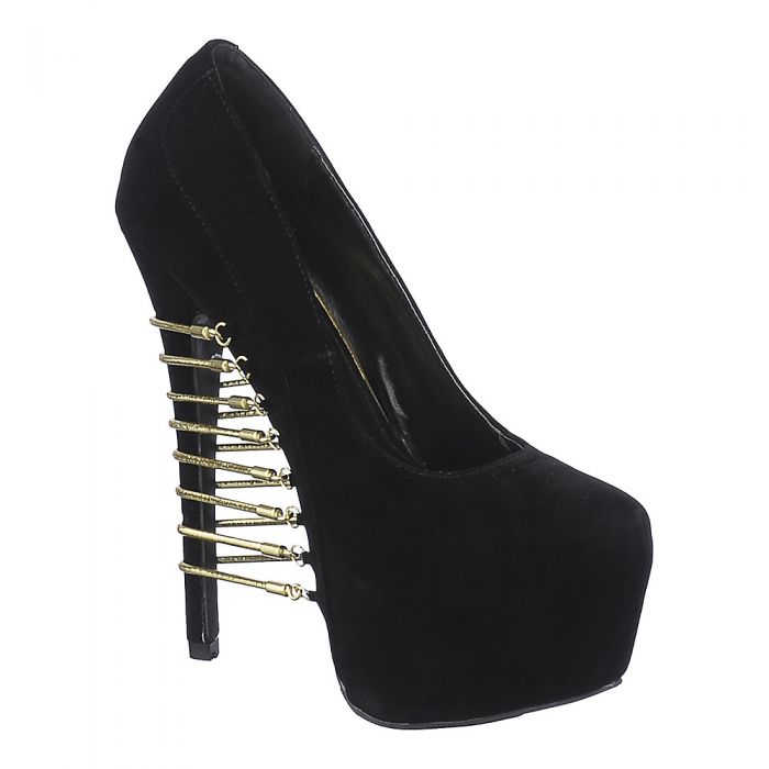 POSH Women's #117 High Heel Dress Shoe 117/BLACK - Shiekh