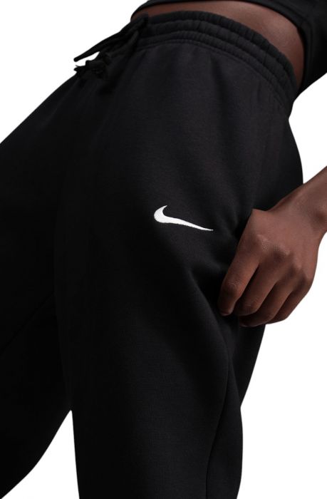 High-Waisted Oversized Sweatpants Black