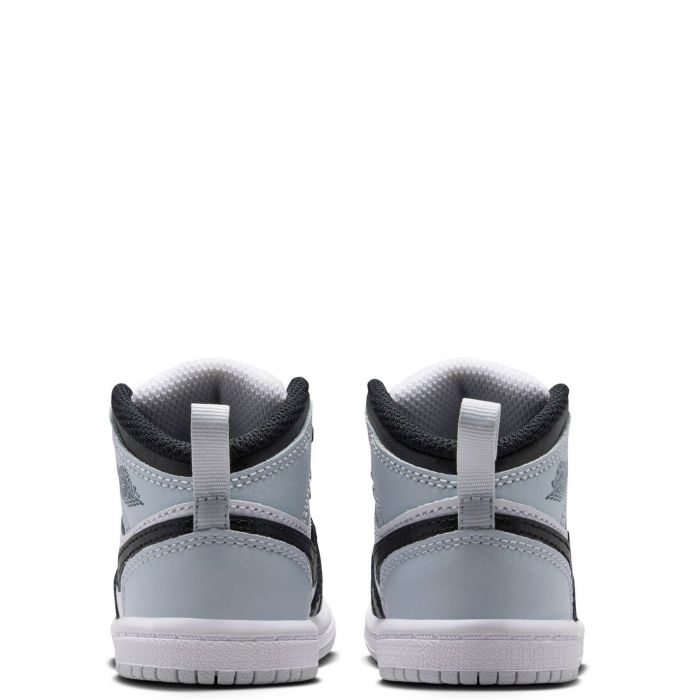 Toddler Jordan 1 Mid Black/Black-Aura-Squadron Blue