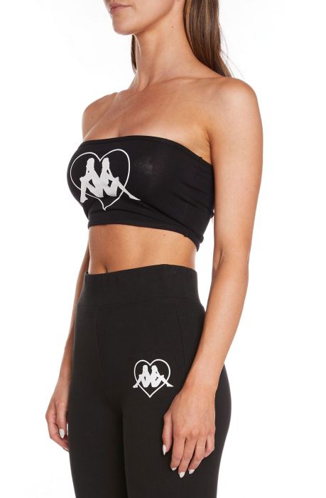 Authentic Koszalin Tube Top Black Smoke-White Bright