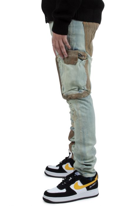 Colling Cargo Vintage Wash Jeans Dirty Indigo